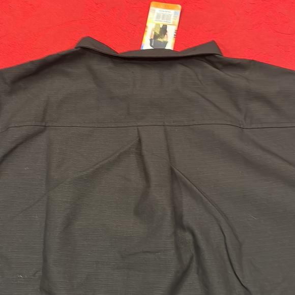 Hang ten Island Camp shirt short sleeve button down size XXL color black NWT - Picture 7 of 7